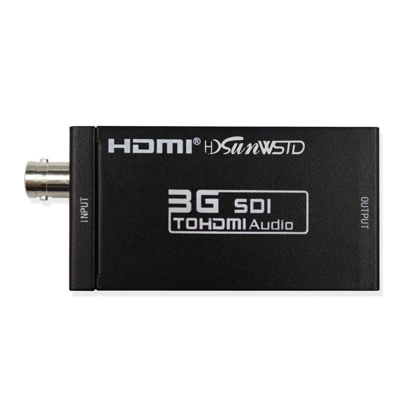 HDSUNWSTD SDI to HDMI Adapter Video Converter Mini 3G HD 720p/1080p Sdi Hdmi Adapter for HD-SDI and 3G-SDI Signals - Image 1